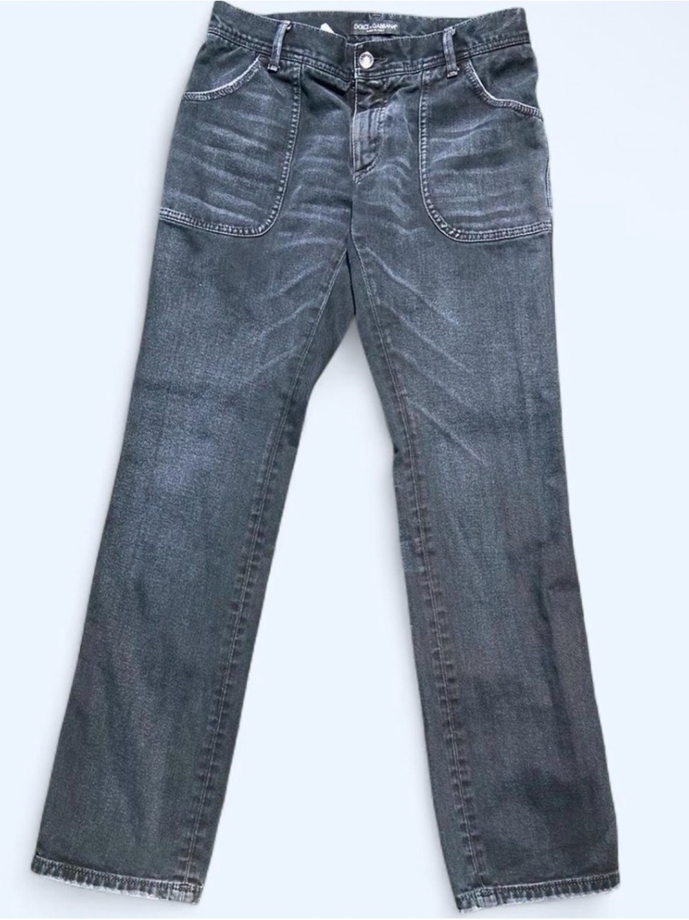 Dolce & Gabbana Men’s Gray Straight Jeans